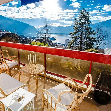 Terrace With Lake & Mountain View Montreux Buitenkant foto